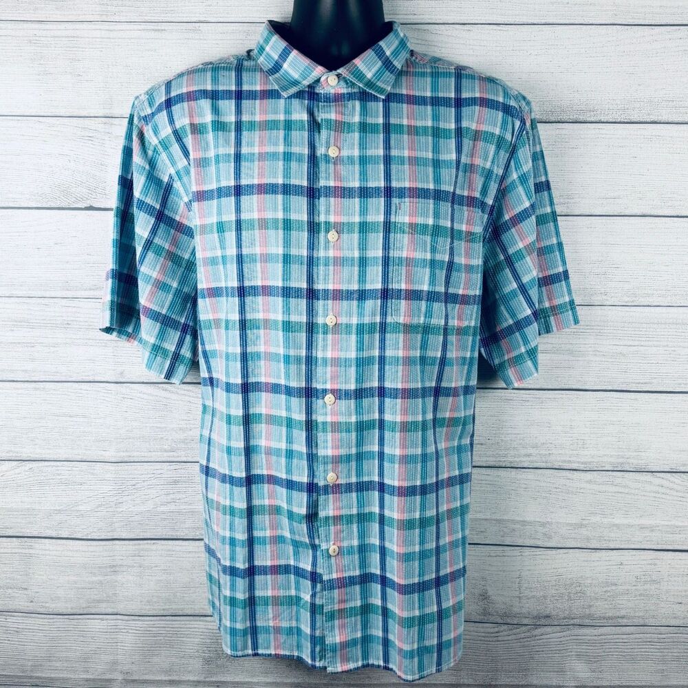 Tommy Bahama Plaid Shirt XL NWT Coastal - Picture 5 of 10
